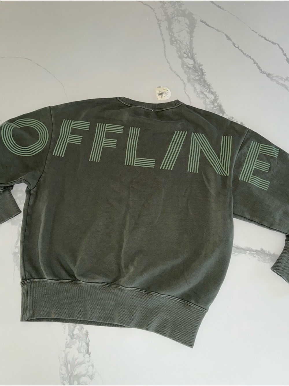 Offline by Aerie Olive Green Sweatshirt - Picture 2 of 7